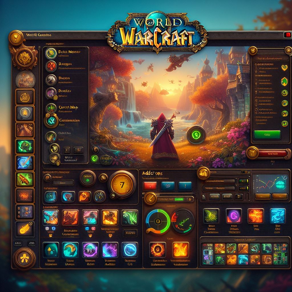 AI-generated image of WoW addons